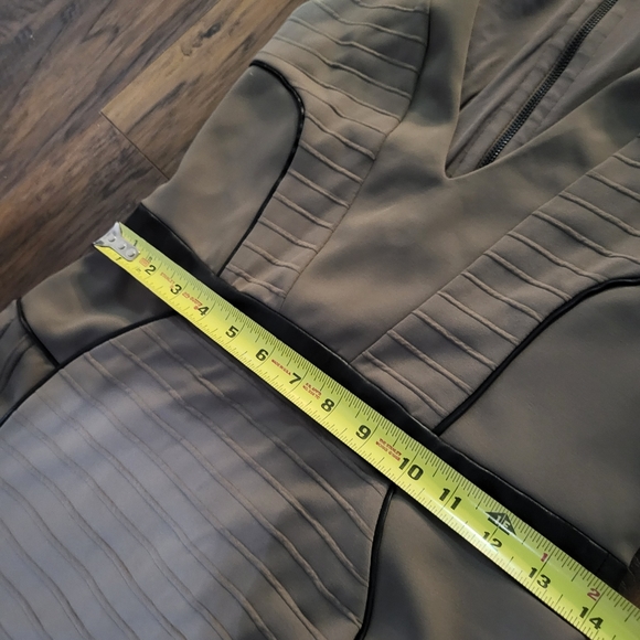 La Pina BodyCon Leather Patch Dress Medium - Picture 5 of 7